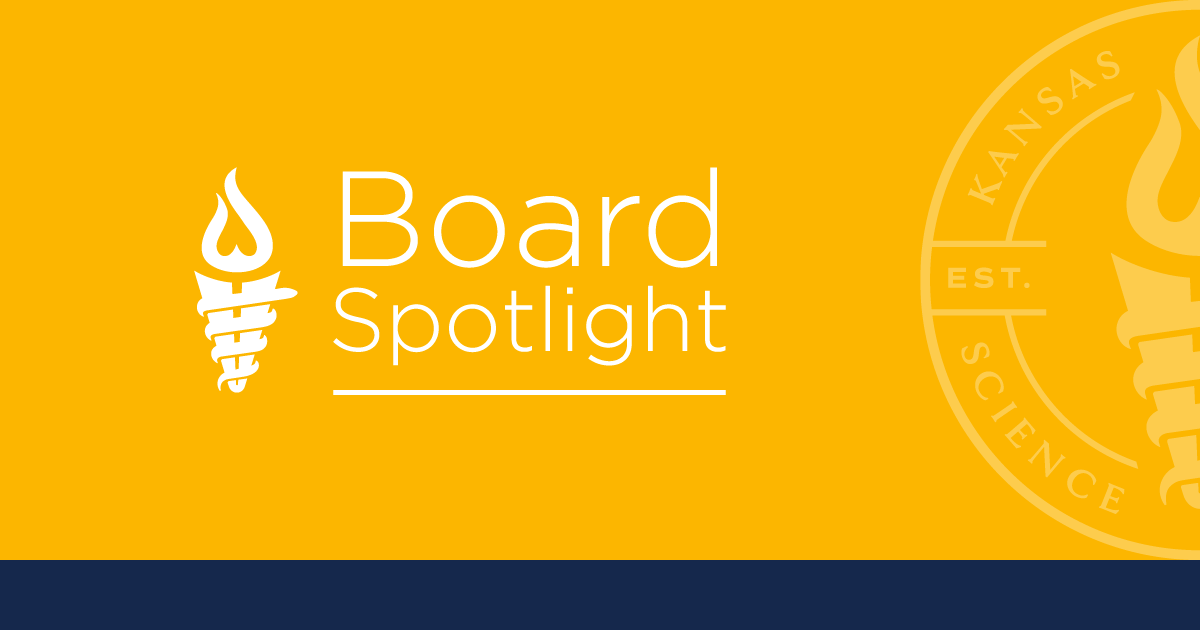 KHSC Board Spotlight with gold background